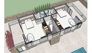 Draufsicht Obergeschoss