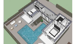 Draufsicht Obergeschoss